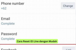Cara Reset ID Line dengan Mudah