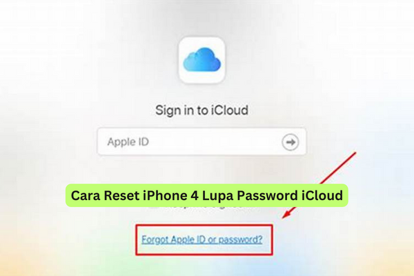 Cara Reset iPhone 4 Lupa Password iCloud