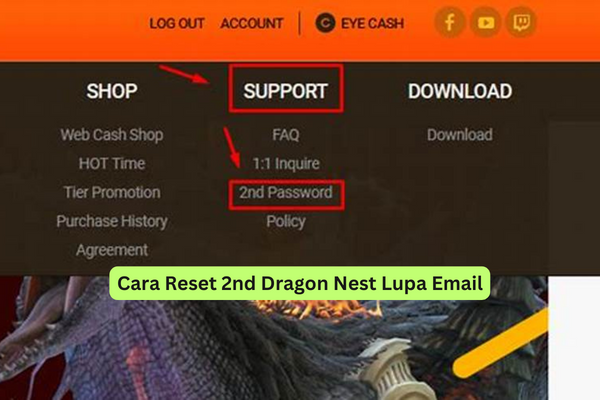 Cara Reset 2nd Dragon Nest Lupa Email