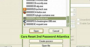 Cara Reset 2nd Password Atlantica