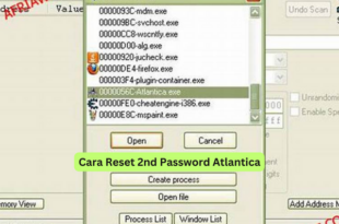 Cara Reset 2nd Password Atlantica