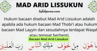 Bacaan Mad Arid Lissukun