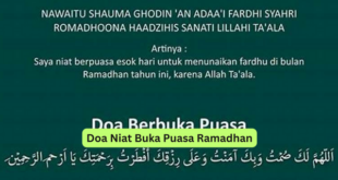 Doa Niat Buka Puasa Ramadhan
