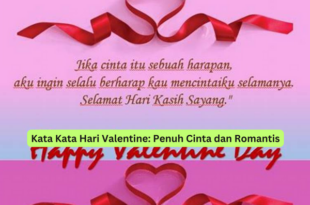 Kata Kata Hari Valentine Penuh Cinta dan Romantis