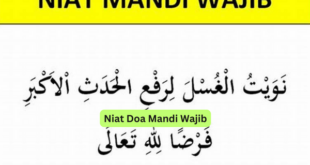 Niat Doa Mandi Wajib