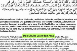 Doa Dhuha Latin dan Arab
