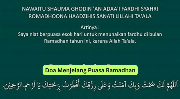 Doa Menjelang Puasa Ramadhan