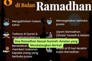 Doa Ramadhan Sesuai Sunnah Amalan yang Mendatangkan Berkah