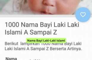 Nama Bayi Laki-Laki Islami