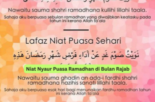 Niat Nyaur Puasa Ramadhan di Bulan Rajab